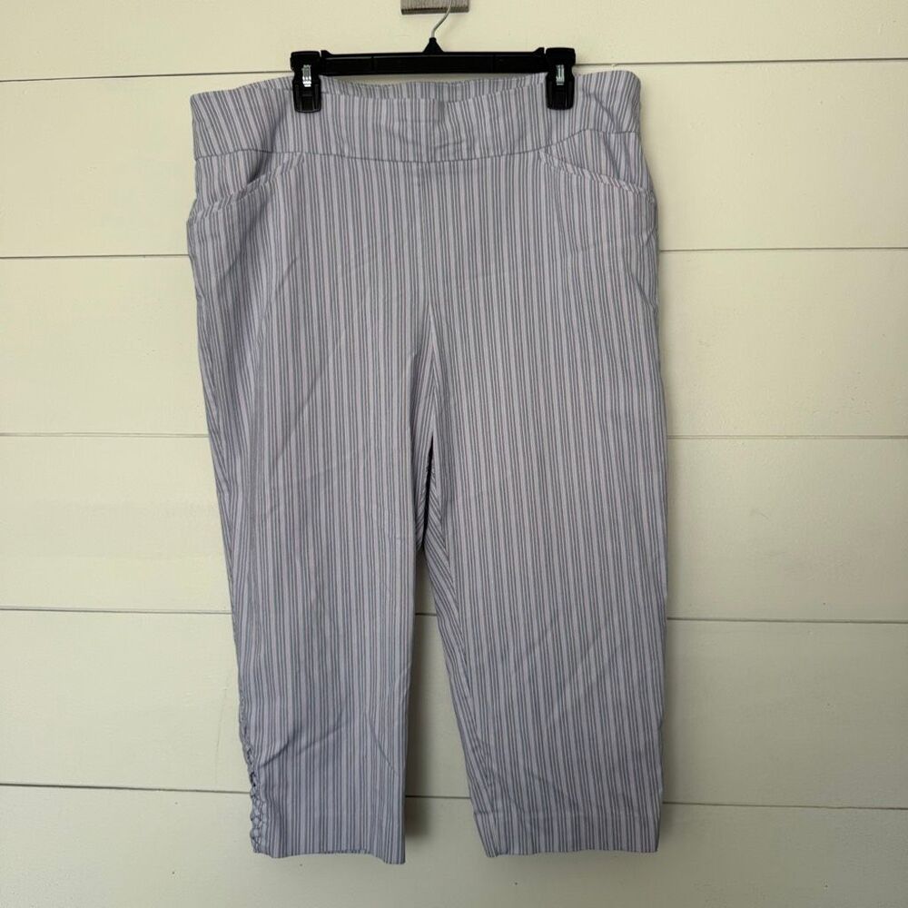 Chico's Pinstripe Cropped Pants
